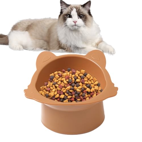 Walopola Hoher Futternapf für Katzen, 400 ml, Futterstation für Haustiere, Lebensmittelqualität, niedliche Futterstation für Hauskatzen, trockenes Nassfutter von Walopola