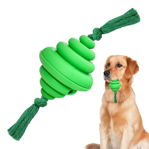 Walopola Hund Leckerli Ball, Hunde Spender Ball zum Kauen und Essen Spielen, Lecken Hundefutter Spielzeug, Wabenrille Design Anti-Ersticken Haustier Slow Feeder Ball für Große, Kleine Hunde von Walopola