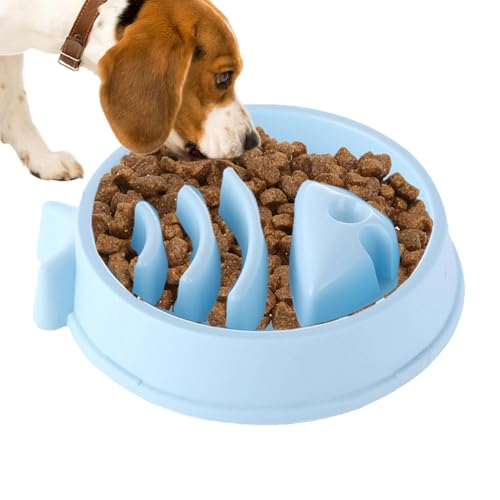 Walopola Hundenapf Slow Feeder | Tragbarer Haustier Slow Feeder in Fischform - Outdoor Hund Slow Feeder Slow Eater Rutschfester Hund Puzzle Feeder für Große und Mittlere Hunde von Walopola