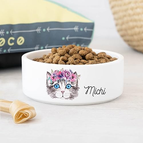 Wanapix | Futternapf mit Name und Foto | für Hunde und Katzen | personalisierten Futternäpfe | Keramik | 7,5x17,5øcm | Spülmaschinenfest | 100% personalisierte von Wanapix