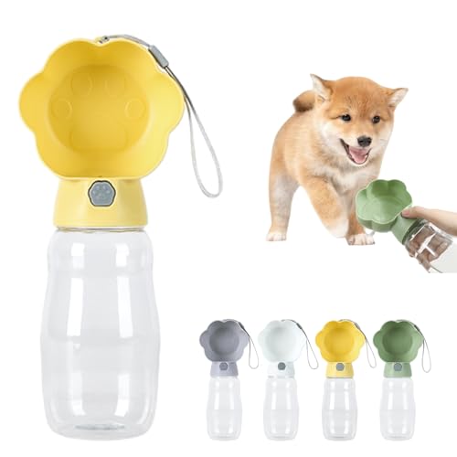 Wangark Hund Wasserflasche Wasserspender Trinknapf,Hunde wasserflasche,Hunde trinkflasche für Outdoor Walking Reise Trinkflasche Wasserbehälter von Wangark