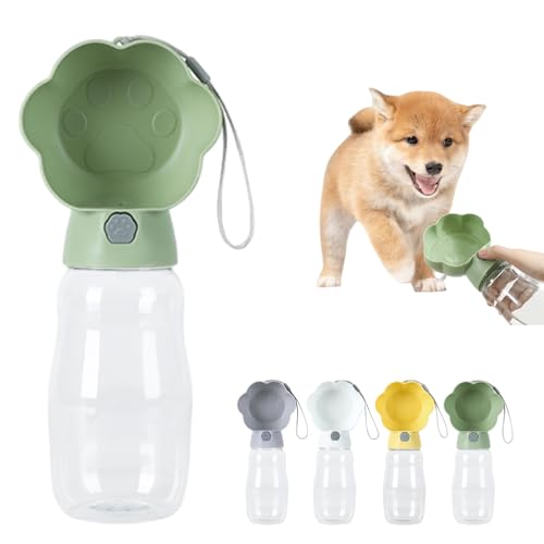 Wangark Hund Wasserflasche Wasserspender Trinknapf,Hunde wasserflasche,Hunde trinkflasche für Outdoor Walking Reise Trinkflasche Wasserbehälter von Wangark