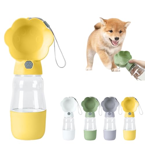 Wangark Hund Wasserflasche Wasserspender Trinknapf,Hunde wasserflasche,Hunde trinkflasche für Outdoor Walking Reise Trinkflasche Wasserbehälter von Wangark