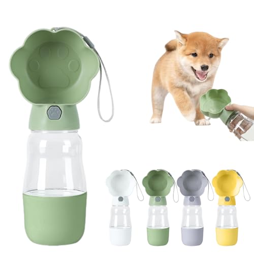 Wangark Hund Wasserflasche Wasserspender Trinknapf,Hunde wasserflasche,Hunde trinkflasche für Outdoor Walking Reise Trinkflasche Wasserbehälter von Wangark