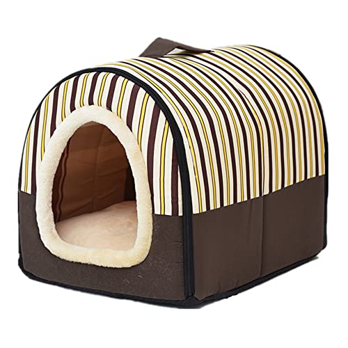 2-in-1 Haustierhaus und Sofa, für den Innenbereich, faltbar, tragbar, extra großes Jumbo-Hundebett, bequem, beruhigend, warm, waschbar, Größe XXL: 92 x 68 x 72 cm, Stil 1 von Wangle