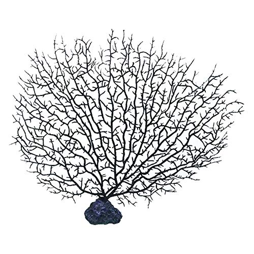 Wankd Künstliche Koralle,Künstliche Kunststoff Korallenbaum für Aquarium Aquarium Ornamente Gefälschte Meer Pflanze Korallen Blume Seeanemone Aquarium Dekoration Ornament (Schwarz) von Wankd