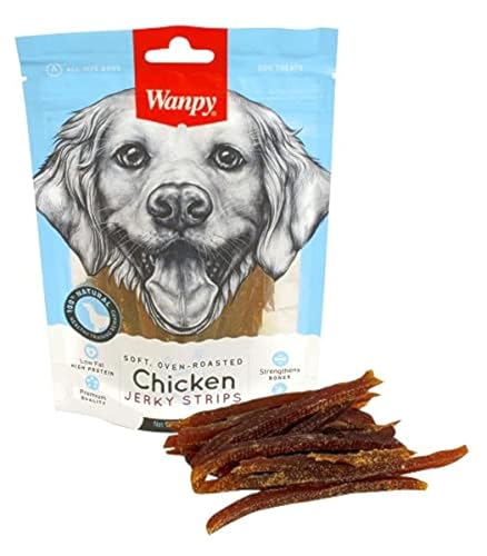 Hao`S Holding Inc Hundesnacks für Hunde, 100 g, Hühnerstreifen von Wanpy