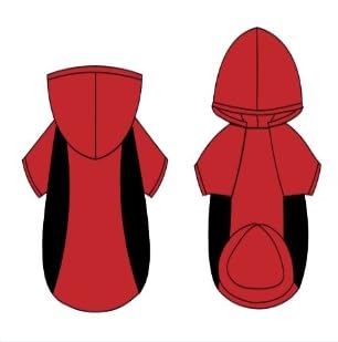 Hundepullover, warme Winterkleidung, Hunde-Kapuzenpullover, Fleecepullover, Haustierkostüm, Rot, Größe M von Wansommy