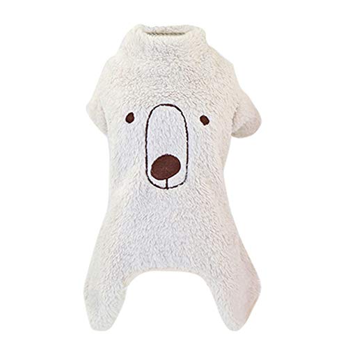 Wanyudz Hundekleidung, Hundevlies Pyjama Pullover Weiche, Flexible, atmungsaktive Hundeoverall, 4 Beine, T-Shirt, Kostümbekleidung für kleine, mittlere Hunde von Wanyudz