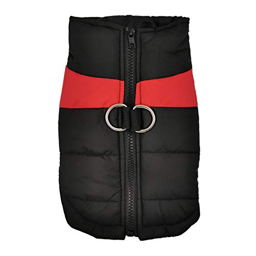 Wanyudz Hundekleidungsmantel mit D-Ring Harness Hole Winterjacke Warme Weste für kleine mittelgroße Hunde Katzen S M L XL XXL 3XL 4XL 5XL von Wanyudz