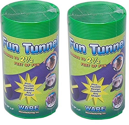 (2 Pack) Ware Herstellung Fun Tunnels Play Tube für kleine Haustiere, je 76,2 x 10,2 cm – Größe M von Ware Manufacturing