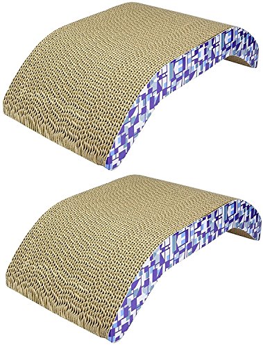 Ware Manufacturing (2 Pack) Ware Herstellung Scratch-n-Lounger Katzenbrett Kratzbaum Pads, 44,5 cm L x 24,1 cm W x 11,4 cm H von Ware Manufacturing