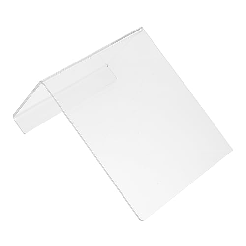 Warmhm 1 Stück Acryl-Bücherregal Transparenter Acryl-Buchhalter Acryl-Buchstütze Transparentes Bücherregal Klarer Ständer Tablet-Ständer Bildhalter Einfacher Buchende von Warmhm