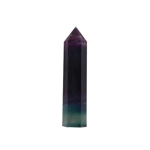 Warmhm 1stk Chakra-heilstab Meditations- -Steine Chakra-zauberstab Kristall 7-Chakra-zauberstab Feng-Shui-Dekorationen Chakra Heilende Kristallstäbe Amethyst Sechskantstab von Warmhm