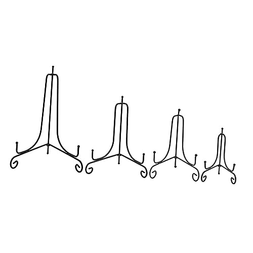 Warmhm Staffelei 4 Stück Metallrahmen Zur Präsentation Geschirrhalter-Display Displayhalterung Für Teekuchen Bastelständer Displayhalterung Für Tischplatte Das Lagerregal Büro Eisen von Warmhm
