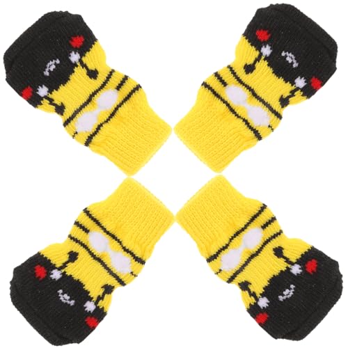 Warmhm 4Stücke rutschfeste Hundesocken aus Baumwolle Pfotenschützer für Komfortable und Dekorative für Indoor und Outdoor Nutzung für Winter Warmhm 4Stücke rutschfeste Hundesocken aus Baumwolle Pfotenschützer für Komfortable und Dekorative für Indoor und Outdoor Nutzung für Winter von Warmhm