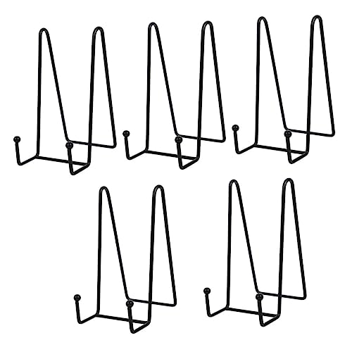 Warmhm 5 Stück Fotorahmen-Ständer Ausstellungsständer Für Bilder Tischstaffeleien Für Malerei Zeitschriften-Ausstellungsrahmen Metall-Fotorahmenhalter Tellerhalter Ständer von Warmhm