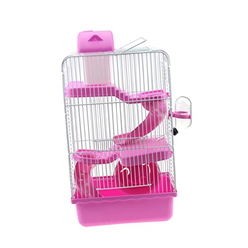 Warmhm Chinchilla-Käfig Villa-Käfig Für Kleine Haustiere Haustierkäfig Hamsterkäfig Rosa Erhöhen von Warmhm