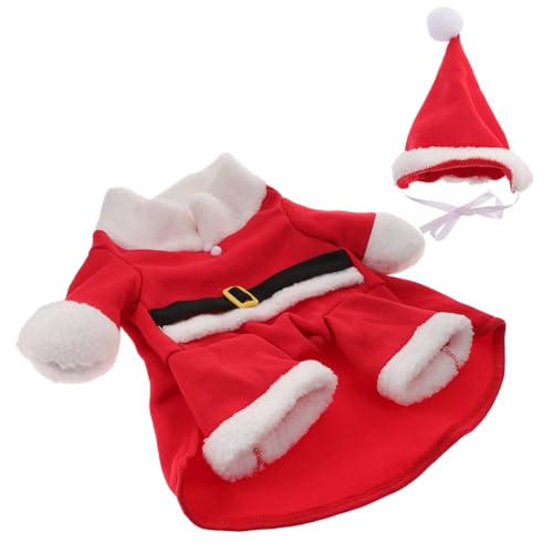 Warmhm Weihnachtskostüm Für Hunde - Santa Claus Outfit Für Haustiere - Festlicher Mantel Für Katzen Und Hunde Ideal Für Die Weihnachtsfeier Größe von Warmhm