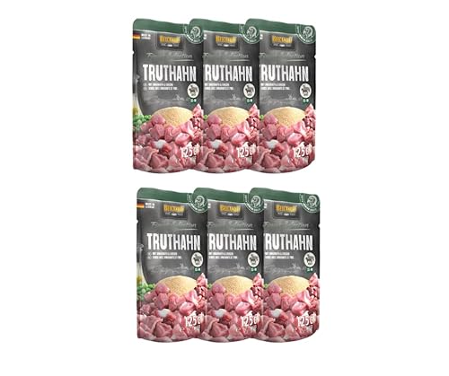 Belcando Frischebeutel Nassfutter | Multi Bundle, Sparpaket | Verschiedene Sorten | 6x125g (125g, 6X Truthahn) von Warnick´s Tierfutterservice