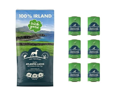 Irish Pure Adult Lachs | 1x12kg + 6x390g von Warnick´s Tierfutterservice