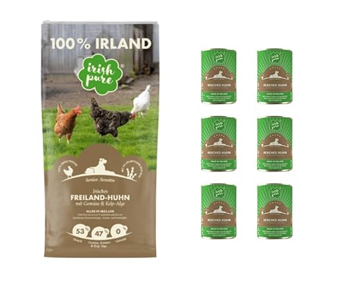 Irish Pure Senior Huhn | 12kg + 6x390g von Warnick´s Tierfutterservice