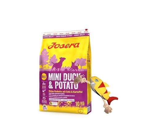 Josera Exclusive Trockenfutter für Hunde | Hundefutter | 12,5 KG + Goodie Hundespielzeug | Gratis Geschenk (10 KG MiniDuck & Potato, + Hai) von Warnick´s Tierfutterservice