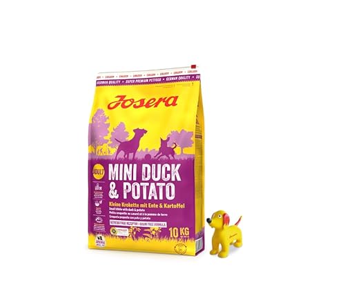 Josera Exclusive Trockenfutter für Hunde | Hundefutter | 12,5 KG + Goodie Hundespielzeug | Gratis Geschenk (10 KG MiniDuck & Potato, + Quietsche Seppl) von Warnick´s Tierfutterservice