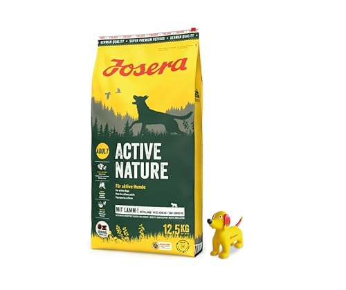 Josera Exclusive Trockenfutter für Hunde | Hundefutter | 12,5 KG + Goodie Hundespielzeug | Gratis Geschenk (12,5 KG ActiveNature, + Quietsche Seppl) von Warnick´s Tierfutterservice