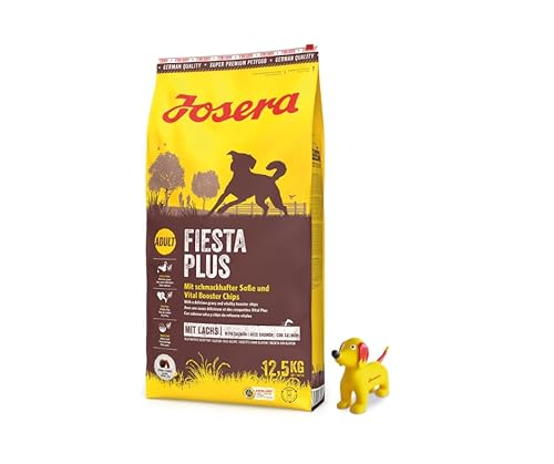 Josera Exclusive Trockenfutter für Hunde | Hundefutter | 12,5 KG + Goodie Hundespielzeug | Gratis Geschenk (12,5 KG FiestaPlus, + Quietsche Seppl) von Warnick´s Tierfutterservice