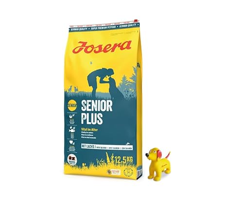 Josera Exclusive Trockenfutter für Hunde | Hundefutter | 12,5 KG + Goodie Hundespielzeug | Gratis Geschenk (12,5 KG SeniorPlus, + Quietsche Seppl) von Warnick´s Tierfutterservice