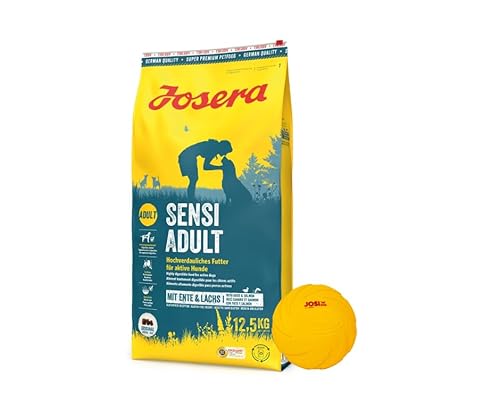 Josera Exclusive Trockenfutter für Hunde | Hundefutter | 12,5 KG + Goodie Hundespielzeug | Gratis Geschenk (12,5 KG SensiAdullt, + Frisbee) von Warnick´s Tierfutterservice