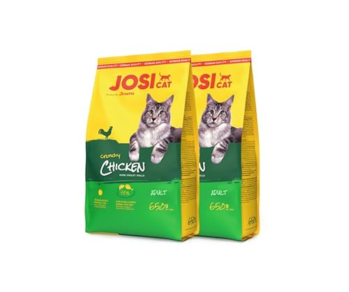 JosiCat | Trockenfutter | Katzenfutter | Sparbundle + Geschenk (2X 650g, Crunchy Chicken) von Warnick´s Tierfutterservice