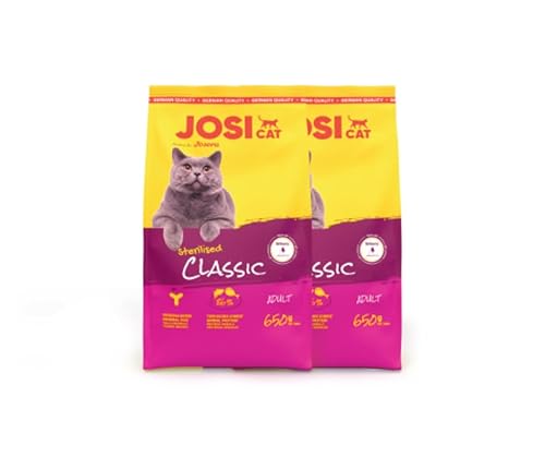 JosiCat | Trockenfutter | Katzenfutter | Sparbundle + Geschenk (2X 650g, Sterilised Classic) von Warnick´s Tierfutterservice