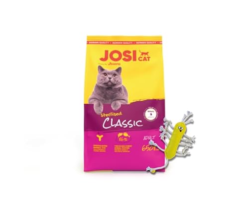 JosiCat | Trockenfutter | Katzenfutter | Sparbundle + Geschenk (650g + Kritzelmännchen, Sterilised Classic) von Warnick´s Tierfutterservice