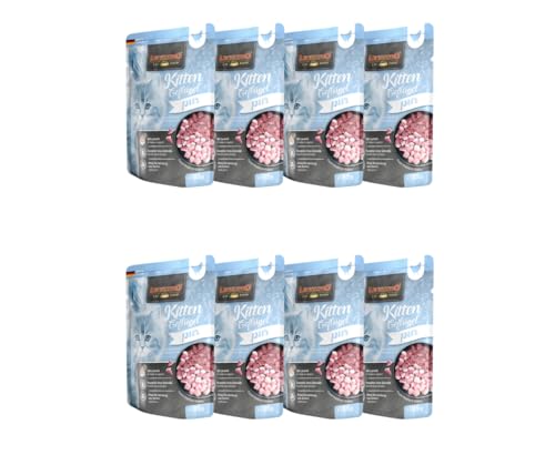 Leonardo Frischebeutel 8x85g | Katzenfutter | Nassfutter | Multi Bundle | Sparpaket | Pouch | Verschiedene Sorten (85g, 8X Kitten Geflügel pur) von Warnick´s Tierfutterservice