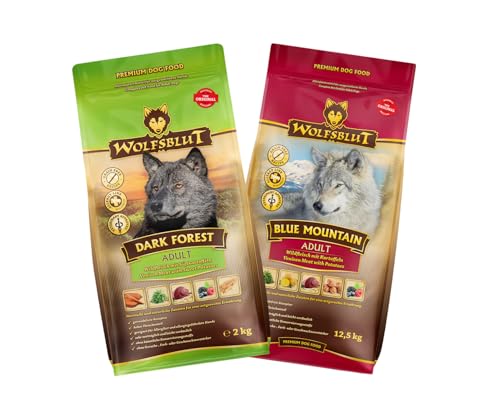 Wolfsblut Hund Adult | Trockenfutter | Multi Bundle | Mix Paket | Sparpaket | 2 x 2 kg | Verschiedene Sorten (2 x 2 KG, 1x Dark Forest, 1x Blue Mountain) von Warnick´s Tierfutterservice