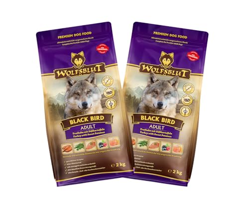 Wolfsblut Hund ADULT | Trockenfutter | Multi Bundle | Mix Paket | Sparpaket | 2 x 2 kg | verschiedene Sorten (2 x 2 KG, Black Bird) von Warnick´s Tierfutterservice