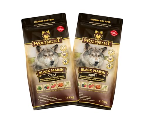 Wolfsblut Hund ADULT | Trockenfutter | Multi Bundle | Mix Paket | Sparpaket | 2 x 2 kg | verschiedene Sorten (2 x 2 KG, Black Marsh) von Warnick´s Tierfutterservice