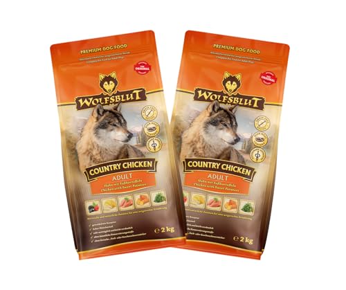 Wolfsblut Hund ADULT | Trockenfutter | Multi Bundle | Mix Paket | Sparpaket | 2 x 2 kg | verschiedene Sorten (2 x 2 KG, Country Chicken) von Warnick´s Tierfutterservice