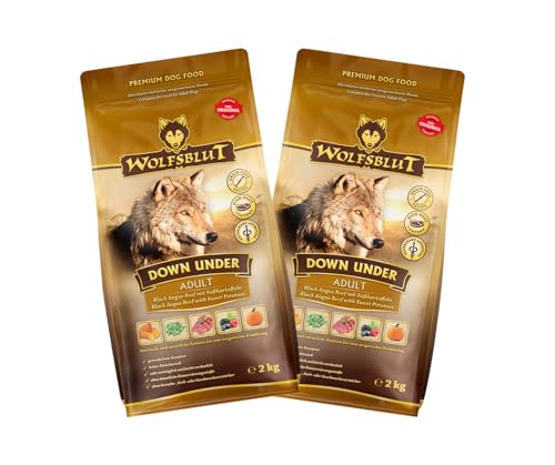 Wolfsblut Hund ADULT | Trockenfutter | Multi Bundle | Mix Paket | Sparpaket | 2 x 2 kg | verschiedene Sorten (2 x 2 KG, Down Under) von Warnick´s Tierfutterservice