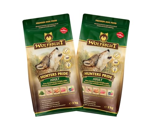 Wolfsblut Hund Adult | Trockenfutter | Multi Bundle | Mix Paket | Sparpaket | 2 x 2 kg | Verschiedene Sorten (2 x 2 KG, Hunters Pride) von Warnick´s Tierfutterservice