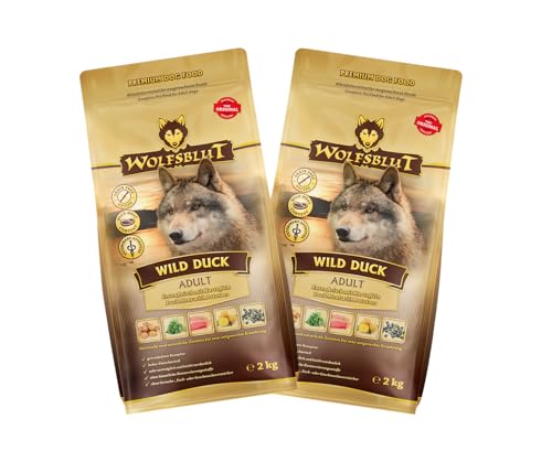 Wolfsblut Hund ADULT | Trockenfutter | Multi Bundle | Mix Paket | Sparpaket | 2 x 2 kg | verschiedene Sorten (2 x 2 KG, Wild Duck) von Warnick´s Tierfutterservice