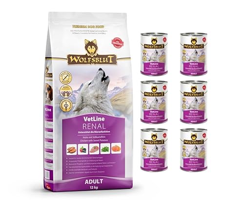 Wolfsblut Vetline | Hundefutter | Sparbundle | Sparpaket (1x12kg + 6x395g, Renal) von Warnick´s Tierfutterservice