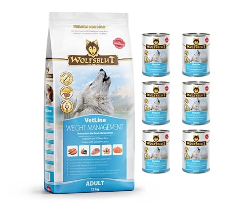 Wolfsblut Vetline | Hundefutter | Sparbundle | Sparpaket (1x12kg + 6x395g, Weight Management) von Warnick´s Tierfutterservice