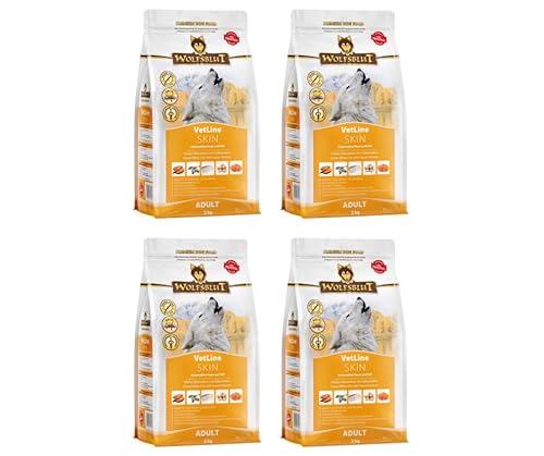 Wolfsblut Vetline | Hundefutter | Sparbundle | Sparpaket (4 x 2kg, Skin & Coat) von Warnick´s Tierfutterservice