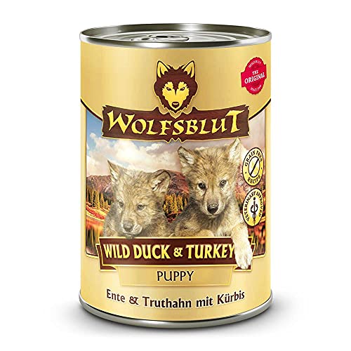 Wolfsblut | Wild Duck Puppy & Turkey| 6 x 395 g | Ente & Truthahn | Nassfutter | Hundefutter | Getreidefrei von Warnick´s Tierfutterservice