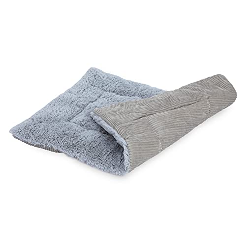 Hundematte, bequem, weich, warm, grau, Kordsamt, PV-Fleece, waschbar, für Hunde und Katzen von Washranp