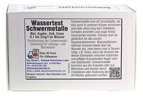 Wasserpantscher Wassertests Summentest für Schwermetalle von Wasserpantscher