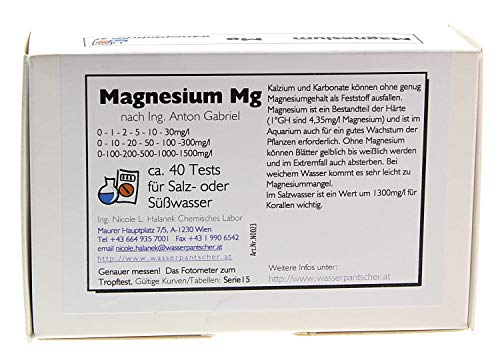 Wasserpantscher photometergenauer Wassertest für Magnesium von Wasserpantscher